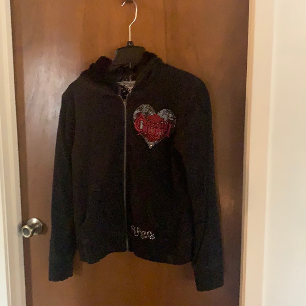 Rock and Roll Cowgirl fleece hoodie jacket!